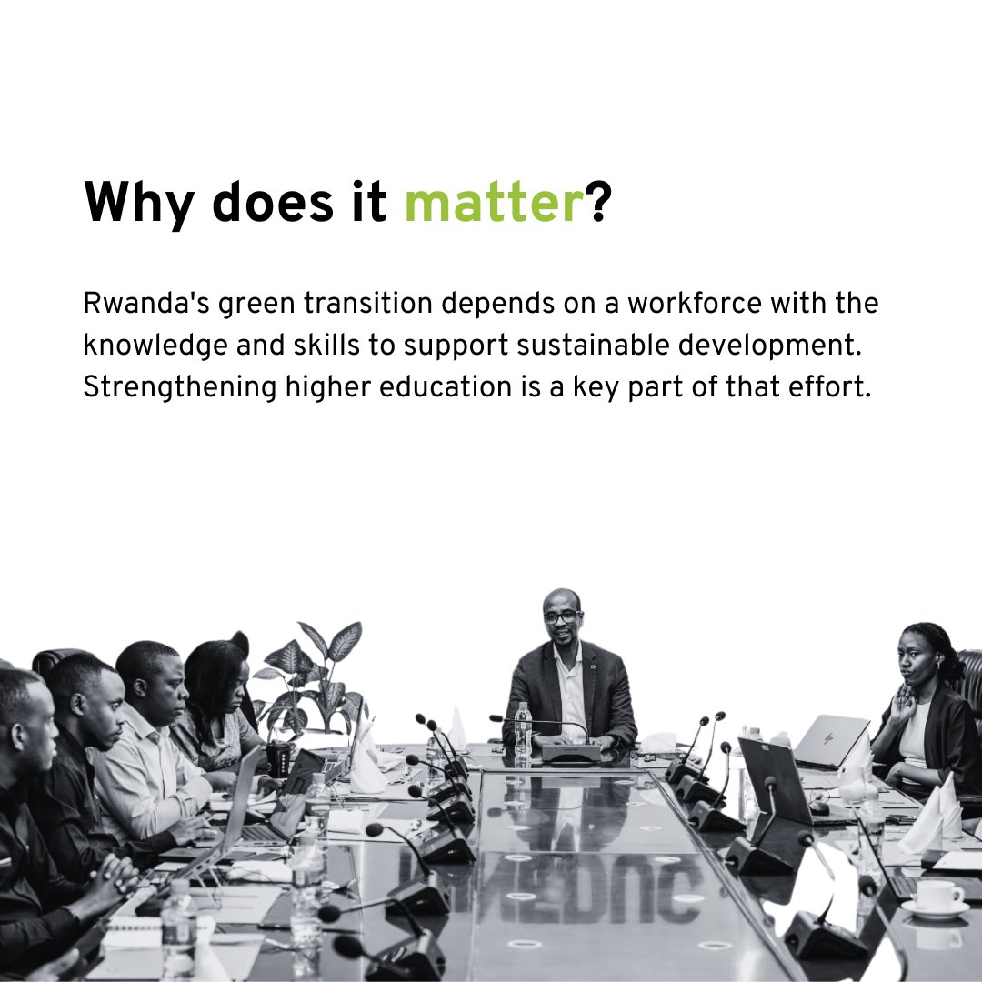 _un_page's tweet photo. Building green skills starts with higher education. 🌱

Under PAGE's UNITAR-led Green Economy Learning Assessment, HEC Rwanda convened a Steering Committee to review priorities &amp; the next steps for integrating Inclusive Green Economy principles into higher education. https://t.co/qw1gKDtCzu