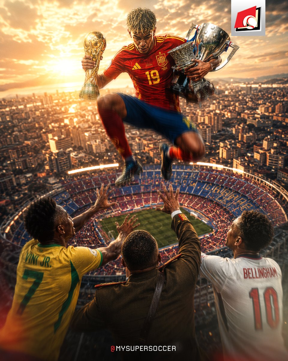 my_supersoccer's tweet photo. Kalo kata orang bijak: “With great power comes great trophies”
#SUPERLIVE
#SUPERSOCCER
#INIRASANYASUPER
#LAMINEYAMAL https://t.co/qQijydnPZ6