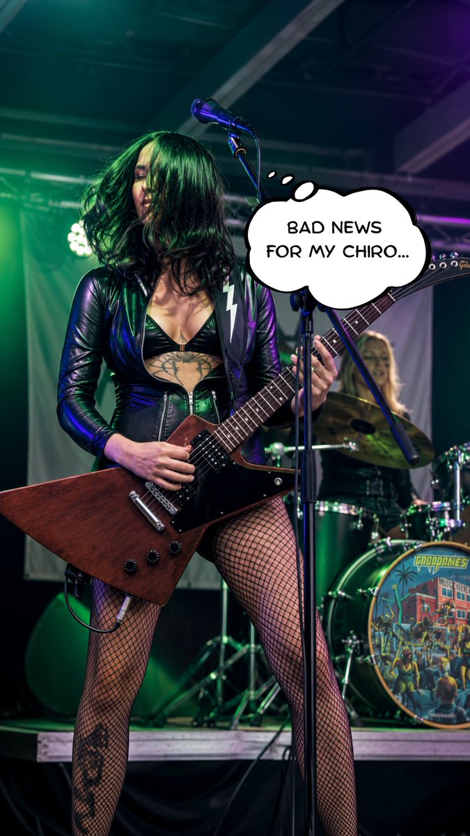 CableFreeGuitar's tweet photo. Gigging with a heavy Explorer usually means handing your chiropractor a small fortune by the time you turn thirty. Meanwhile @belzebantes from @gogoponies is out here ripping through a set like her rig weighs five pounds, looking effortless while the rest of us are hunting for Advil before the encore.

Curious? 👇
https://t.co/1iPTUNS2BU