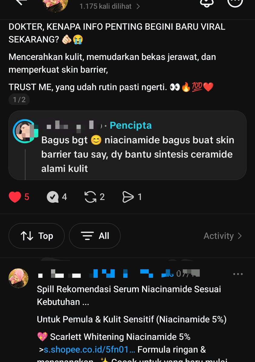 sheilaans's tweet photo. Ternyata pas lihat orang followers cuma 300 tapi order tiap hari, aku sadar satu hal.
Followers gak jamin bikin orang beli.
Kepercayaan yang bikin orang checkout.
Makanya mulai hari ini, berhenti ngejar angka.

Mulai belajar bikin orang percaya sama rekomendasi kita. https://t.co/0ca7X2Tw0z