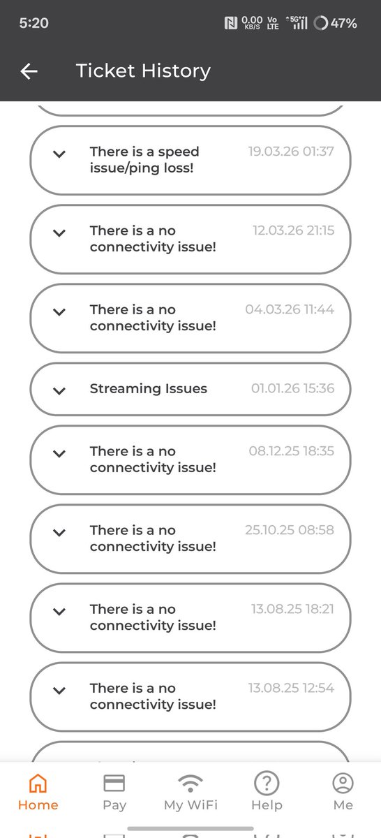 rj_prabhat_'s tweet photo. To my new ticket the ticket number is 77389481 , it's already been more than 10 days yet I haven't received a single call from you and the issue is still there. I've been denied that my router won't be replaced. I've been denied technical support. https://t.co/fFNtGMOW0n