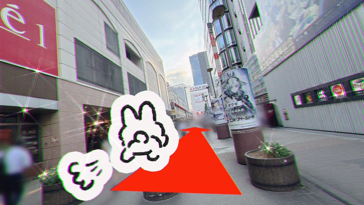 adelta_z1's tweet photo. 「大穢 POP UP SHOP 7/31〜8/30」開催間近！
秋葉原 電気街口改札から会場(AKIBA FAN CUBE)までの道のりを「うさぎ」がレクチャー⟡ ݁₊

特設サイトはこちら▶https://t.co/2nSDpWUB2M https://t.co/g8fxmyaYAo