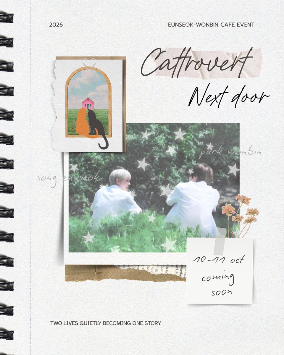 cattrovertSB's tweet photo. 𝘌𝘷𝘦𝘳𝘺 𝘸𝘪𝘯𝘥𝘰𝘸 𝘩𝘢𝘴 𝘢 𝘴𝘵𝘰𝘳𝘺. 𝘖𝘶𝘳𝘴 𝘣𝘦𝘨𝘪𝘯𝘴 𝘯𝘦𝘹𝘵 𝘥𝘰𝘰𝘳—𝘌𝘶𝘯𝘴𝘦𝘰𝘬 &amp; 𝘞𝘰𝘯𝘣𝘪𝘯 𝘊𝘢𝘧𝘦 𝘌𝘷𝘦𝘯𝘵.

𝙢𝙤𝙧𝙚 𝙙𝙚𝙩𝙖𝙞𝙡𝙨 𝙘𝙤𝙢𝙞𝙣𝙜 𝙨𝙤𝙤𝙣 🏠🐾

#CattrovertSB #3901room https://t.co/rA1MAwHsZP