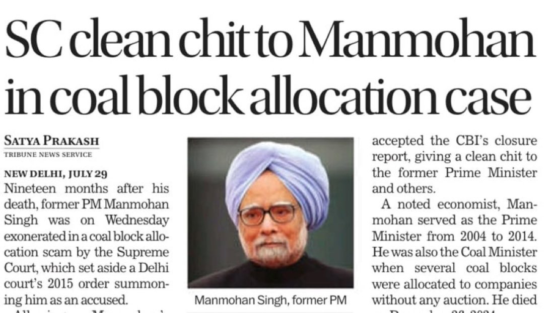 dollysharmaINC's tweet photo. I honestly believe that history will be kinder to me than the contemporary media or, for that matter, the Opposition in Parliament.”

(मुझे ईमानदारी से विश्वास है कि इतिहास मेरे प्रति आज की मीडिया और संसद में विपक्ष की तुलना में अधिक उदार होगा।) 

Former prime minster Shri Manmohan singh ji . 

आपका नाम देश के इतिहास के पन्नों में दर्ज हो गया , जब देश की प्रगति और उन्नति की जब भी बात होगी ; आपका नाम हमेशा लिया जाएगा 🙏🏻