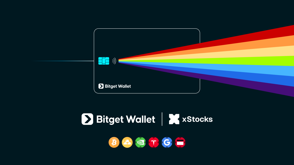 BitgetWallet's tweet photo. Why get cashback when you can get Assetback?

Imagine spending crypto &amp; getting tokenized blue chip assets like:
🔴 $TSLAx
🔵 $GOOGLx
🟢 $NVDAx
🟣 $SPYx

Every swipe of your Bitget Wallet Card adds tokenized stocks to your bags directly, powered by @xStocksFi https://t.co/p1r04HNY4j