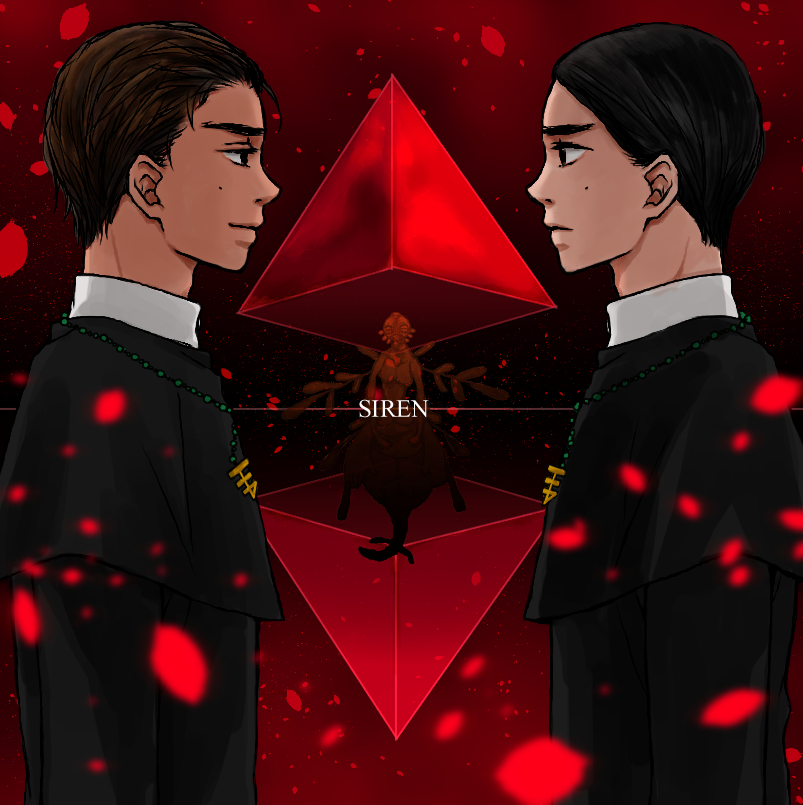 27omame's tweet photo. オマケ
「吉村兄弟で神殺しステージ」
「盲目の生贄」 https://t.co/uo3AcX0icg