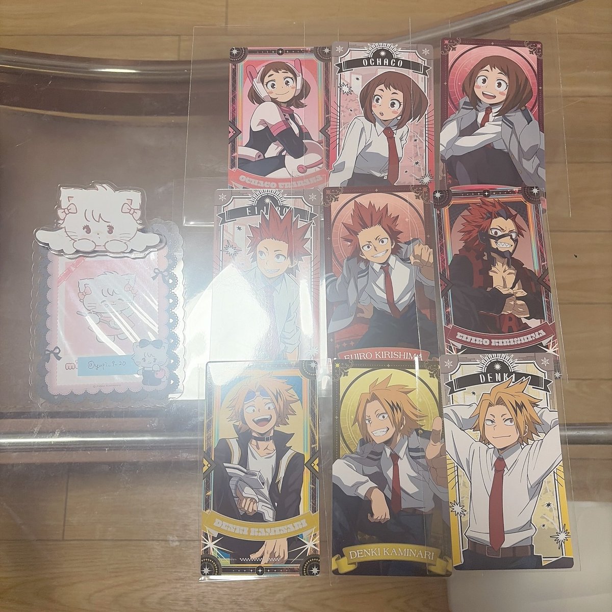 yupi_9_20's tweet photo. 交換 僕のヒーローアカデミア ヒロアカ アートカードコレクション2

譲 緑谷 爆豪 轟 ☆麗日 切島 上鳴 ☆耳郎 ☆蛙吹 相澤 ☆エンデヴァー 死柄木 荼毘 トガ

求 画像4 物間(左＞右)

✔郵送or8/2池袋手渡し
✔お声がけが重なる場合は☆含む方優先
✔画像4左含む交換優先

検索からもお声がけください https://t.co/UPx2Vl9QIK