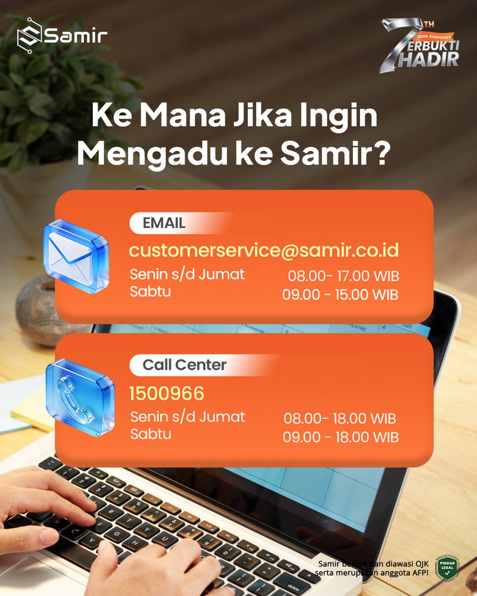 samir_fintek's tweet photo. Benarkah Telat Bayar Selalu Berujung Intimidasi? Simak Prosedur Resmi Penagihan di Samir!✨

Menghadapi kendala pembayaran memang tidak mudah. Namun, Samir berkomitmen memastikan proses penyelesaiannya tetap profesional, adil, dan beretika.

Sebagai penyelenggara pindar yang berizin dan diawasi OJK serta merupakan anggota AFPI, inilah standar penagihan di Samir:

✅ Pencegahan Sejak Awal: Asesmen kredit yang komprehensif & edukasi hak dan kewajiban peminjam.

✅ Tim Tersertifikasi: Sesuai kode etik OJK & AFPI yang bebas intimidasi, ancaman, SARA, ataupun penyebaran data pribadi.

✅ Pengawasan & Sanksi Tegas: Setiap temuan pengaduan akan diinvestigasi. Jika ditemukan adanya pelanggaran dari tim penagihan akan diberikan sanksi tegas hingga Pemutusan Hubungan Kerja (PHK).

✅ Pendekatan Solutif: Mengedepankan komunikasi yang berempati demi solusi terbaik buat kamu.