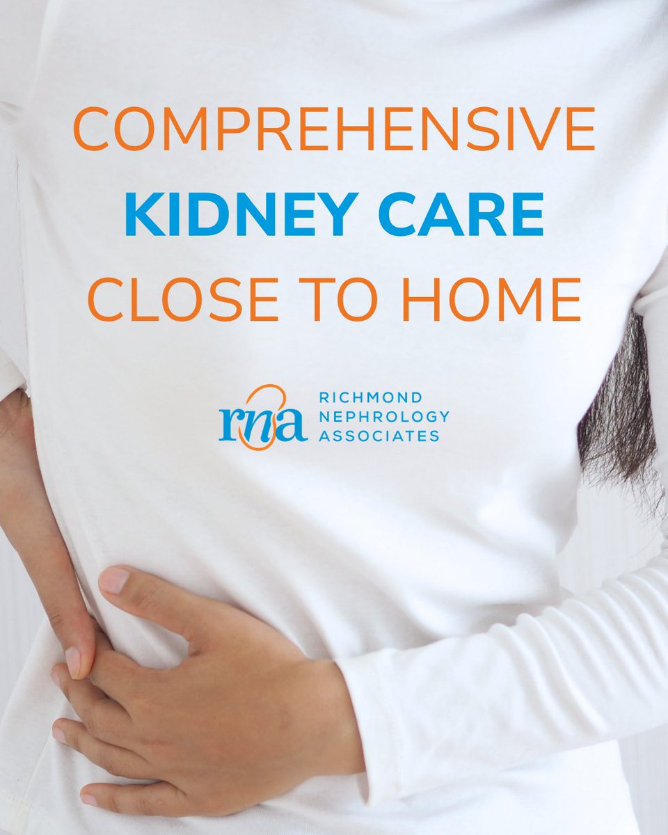 RVANephrology's tweet photo. From chronic kidney disease management to dialysis care and kidney transplant support, our goal is to help you achieve the best possible kidney health outcomes. 🩺

📍 | Mechanicsville | Southside | Midlothian | West Broad 
🌐 | https://t.co/y3rqsyAm3p 

#KidneyHealth #RichmondVA https://t.co/VX4Kmy1X9z