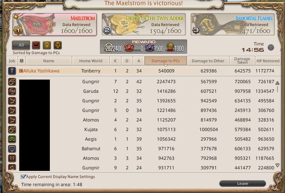 Alluka_Y's tweet photo. DRK Frontline damage has been reduced by a lot... https://t.co/z4s46V4ZnK