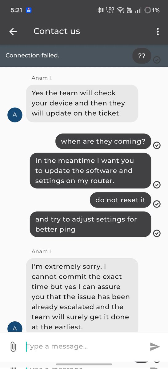rj_prabhat_'s tweet photo. Even the connection failed when I connected to their Wi-Fi. https://t.co/cY2RJBVsP3