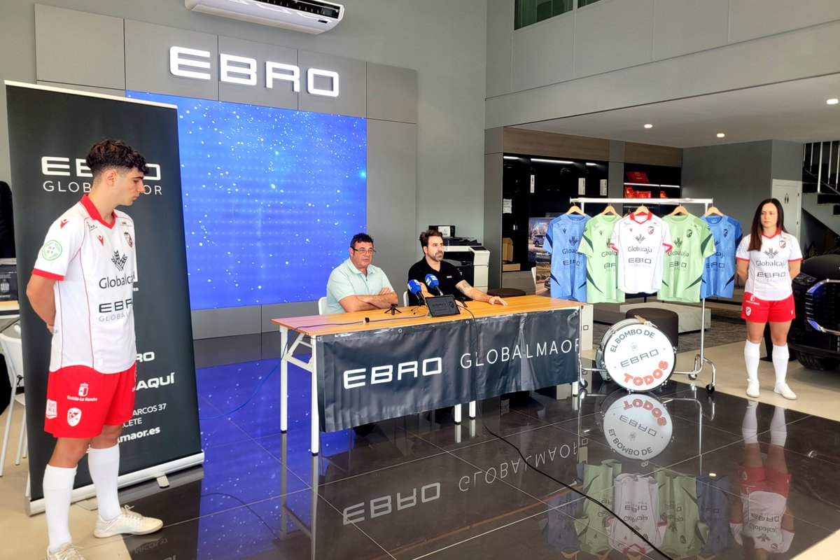albaceteFSala's tweet photo. 🤝 Ebro Globalmaor, nuevo patrocinador del Albacete Fútbol Sala. 

🤍 ¡Bienvenidos a nuestra familia!

📲 https://t.co/hZHkyfCtg0 https://t.co/R1DAD3O4cp