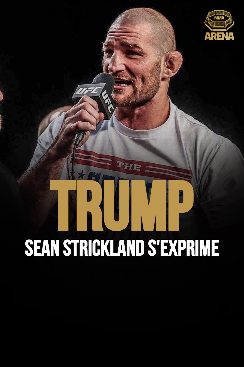 MMArena_'s tweet photo. 🇺🇸🚨 Sean Strickland s’exprime sur les gros rassemblements pro-Trump aux USA qu’il définit comme étant des cultes:

« T’as déjà été à un rassemblement de Trump ? C’est un truc de malades. Quand t’es dans un rassemblement pro-Trump tu captes directement comment H*tler était arrivé au pouvoir. 

Trump il est là et il balance des trucs comme "On va jeter les gens en prison pour avoir brûlé le drapeau".
Je capte que tu devrais pas faire ça mais purée il y a des lois quand même. Et tout le monde autour de moi est en train de crier « Yessss ! Foutez les en prison !! «  

Ils sont tellement dans une folie que si Trump leur disait de prendre une arme et d’aller faire des dingueries ils le feraient.

Je rigole même pas. Quand t’y vas tu te demandes si les gens sont OK mentalement. 

Présentateur: "C’est comme un culte". »

[Sean Strickland via @shawnryanshow]