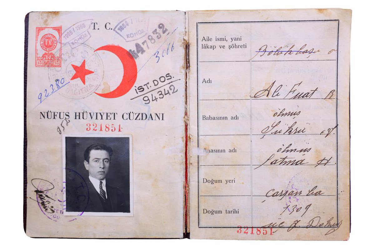 samsunmuzeleri's tweet photo. Samsun’un yetiştirdiği önemli devlet ve fikir adamlarından biri olan “Ali Fuat Başgil’in Kimlik Belgesi” yürüttüğümüz çalışmalar sonucunda Kent Müzesi koleksiyonuna kazandırıldı. 👏

Belge, 11 Ağustos Salı gününden itibaren müzede sergilenecek eserler arasında yerini alacak. 🪪🗓️ https://t.co/Z3ofdTj7sd