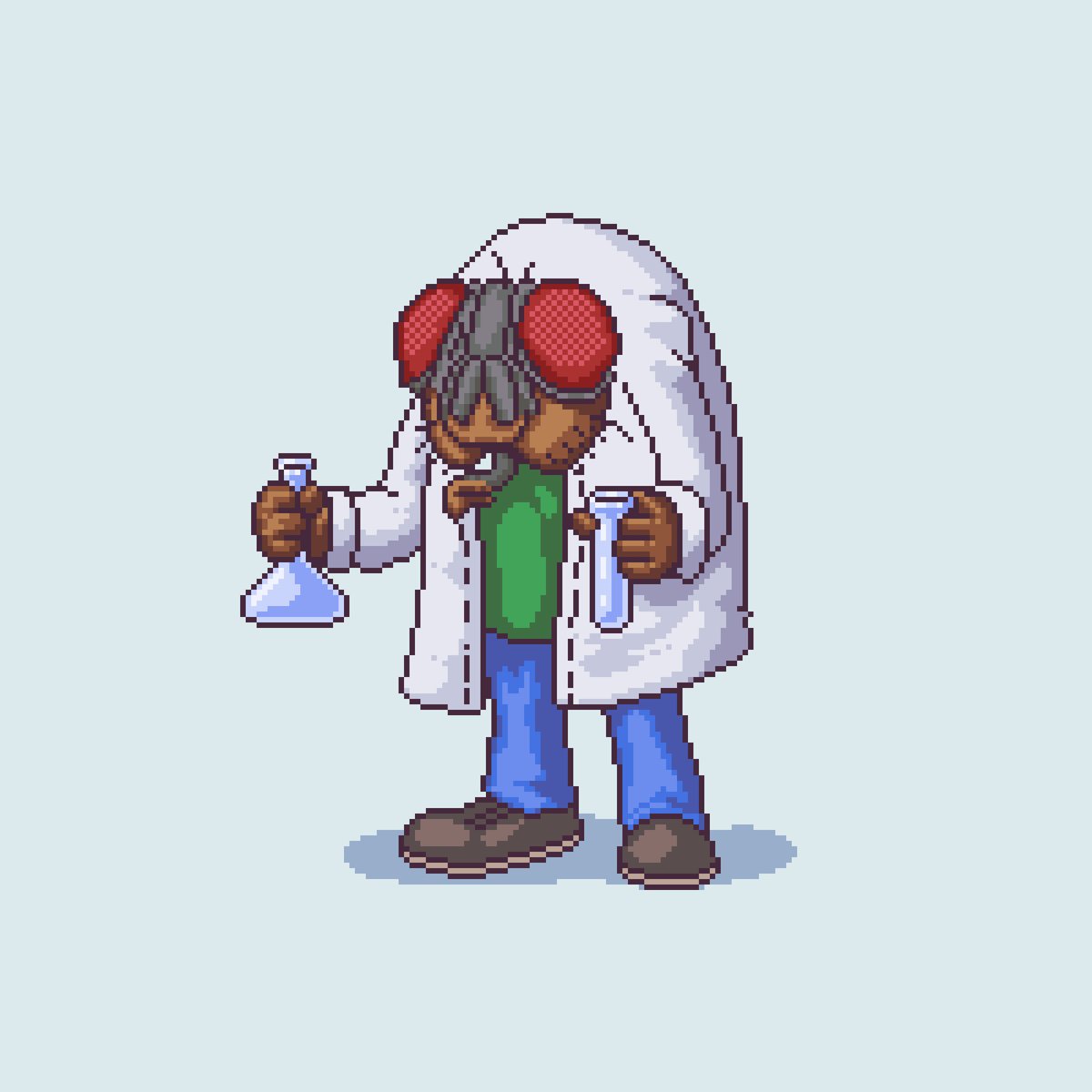 dulcahn's tweet photo. Professor Fly
#pixelart #pixelartist #digitalart #ドット絵 #gamedev #indiedev #8bit #16bit #artwork #art https://t.co/a6cjAGuYtK
