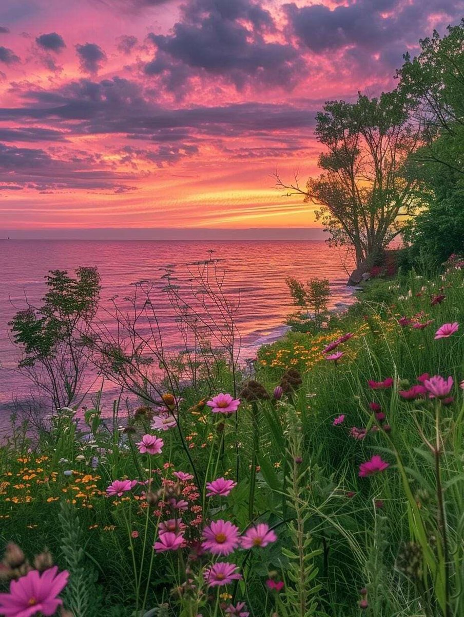 seraphicxc's tweet photo. When the sky matches the flowers. 🌸☁️ https://t.co/4lbUgIsKvy