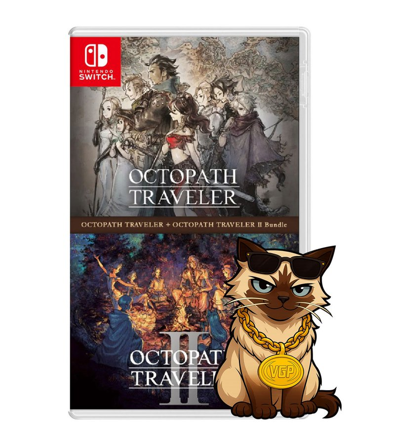 VideoGamesPlus_'s tweet photo. VGP Giveaway Time!    

Glitch is giving away a copy of Octopath Traveler + Octopath Traveler II Bundle Nintendo Switch [Both games on cart] 

💿https://t.co/L58bOWxDxW [In-Stock Now]  

RT, Like and Follow VGP to enter for a chance to win! 

Winner announced Friday, August 7, 2026!