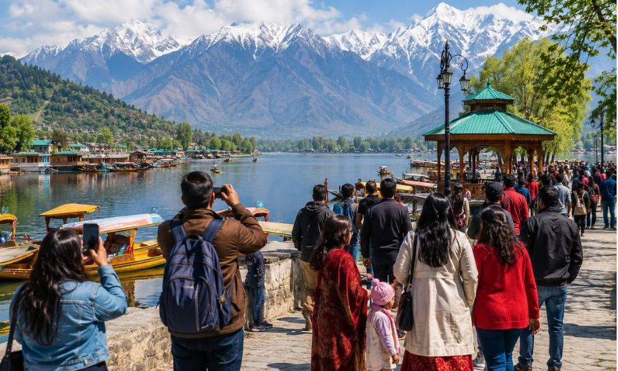 DarKoshal's tweet photo. Tourism in #JammuandKashmir is reaching new heights with investments in eco-tourism, adventure sports, wellness retreats, homestays, and religious tourism. Every visitor contributes to local livelihoods and economic growth. 🌍

#Remember5August #Tourism #IncredibleIndia #Travel https://t.co/osCvFQxJwO
