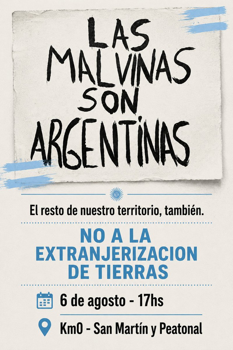 JoseLuisRamonOk's tweet photo. Por la defensa de nuestra soberanía y de nuestro territorio.
Las Malvinas son argentinas. Nuestra tierra también. https://t.co/wgCyxt6GsH