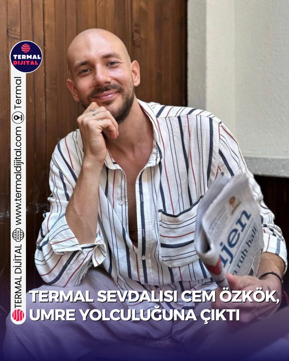 termaldijital's tweet photo. Termal sevdalısı Cem Özkök umre yolculuğuna çıktı.

Kâbe ve Ravza-i Mutahhara’yı ziyaret edeceğini açıklayan Özkök’e hayırlı yolculuklar diliyor, umre ibadetinin kabul olmasını temenni ediyoruz.

Haberin devamı: https://t.co/AFI8VuiBFv

#CemÖzkök #Umre #Termal https://t.co/Zfta9emY77