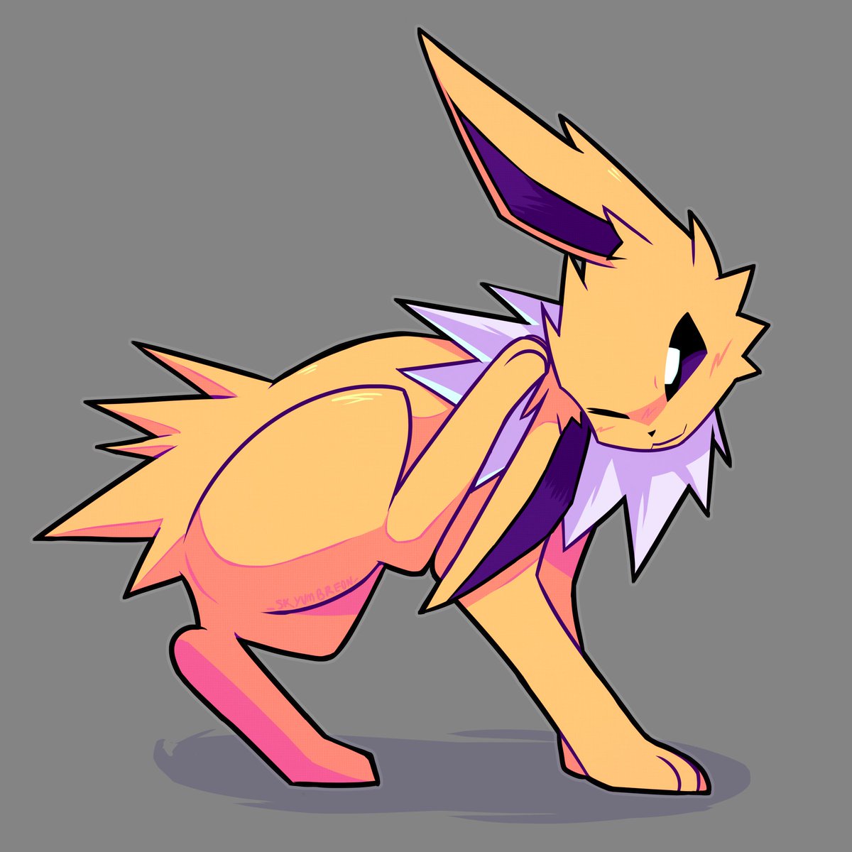 _SkyUmbreon_'s tweet photo. Jolteon doodle (scratching its ear) https://t.co/Bb7jsMPqEN