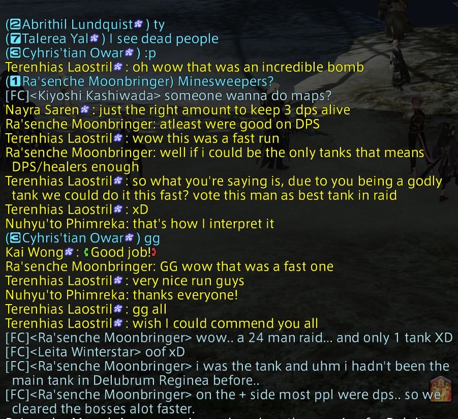 rasenche's tweet photo. @LpD9_2 I wonder how fast the dungeon went. 
My favorite FF14 memory was doing the Delubrum Reginae raid and being the only Tank. It was a great feeling and because of the amount of DPS we cleared it Fast AF https://t.co/sRZGPGyq2u