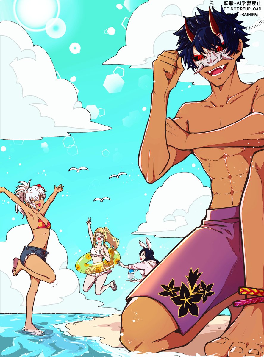 senno_1000no's tweet photo. 夏👹🌺🌻🐇 https://t.co/Wr8hH5FWSm