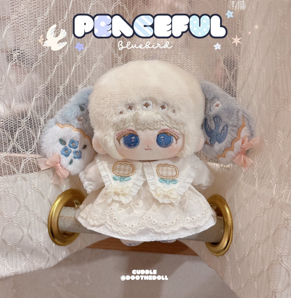 doothedoll's tweet photo. 💫8/2(日) #ぬいFes夏祭りsp  cuddle【 J07-08 】🕊️
Peaceful☁️
🤍Sleeping &amp; Bluebird💙 https://t.co/dMy6XWUNh0