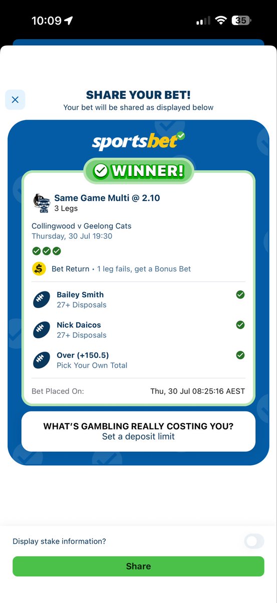 betwithgiof's tweet photo. #nrl #afl winning night! #sportsbet https://t.co/5HnK91Nt8T