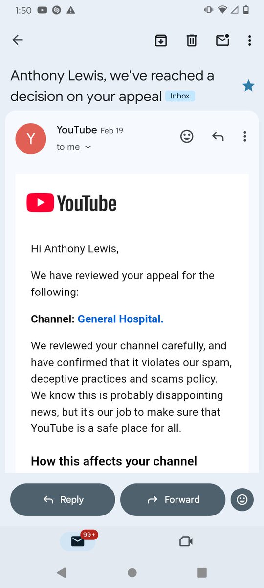 Anthony245L's tweet photo. I don't know what else to do? I don't know if I won or lost the case from the platform control DSA. They said my complaint is Inadmissibility. I appeal on July 7th and it was denied. I waited for a month to appeal again. So I'm going to pay a hacker to recover my YouTube account. https://t.co/kIolZQ4XuL