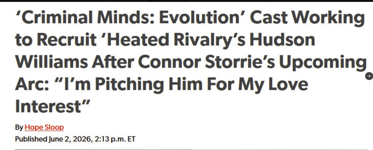 Namya_Hudville's tweet photo. Oh sure, he was so discreet and invisible before that, and Criminal Minds' production didn't use Hudson's name to promote Connor's arc 🙄🙄🙄 https://t.co/28A2BwozsN