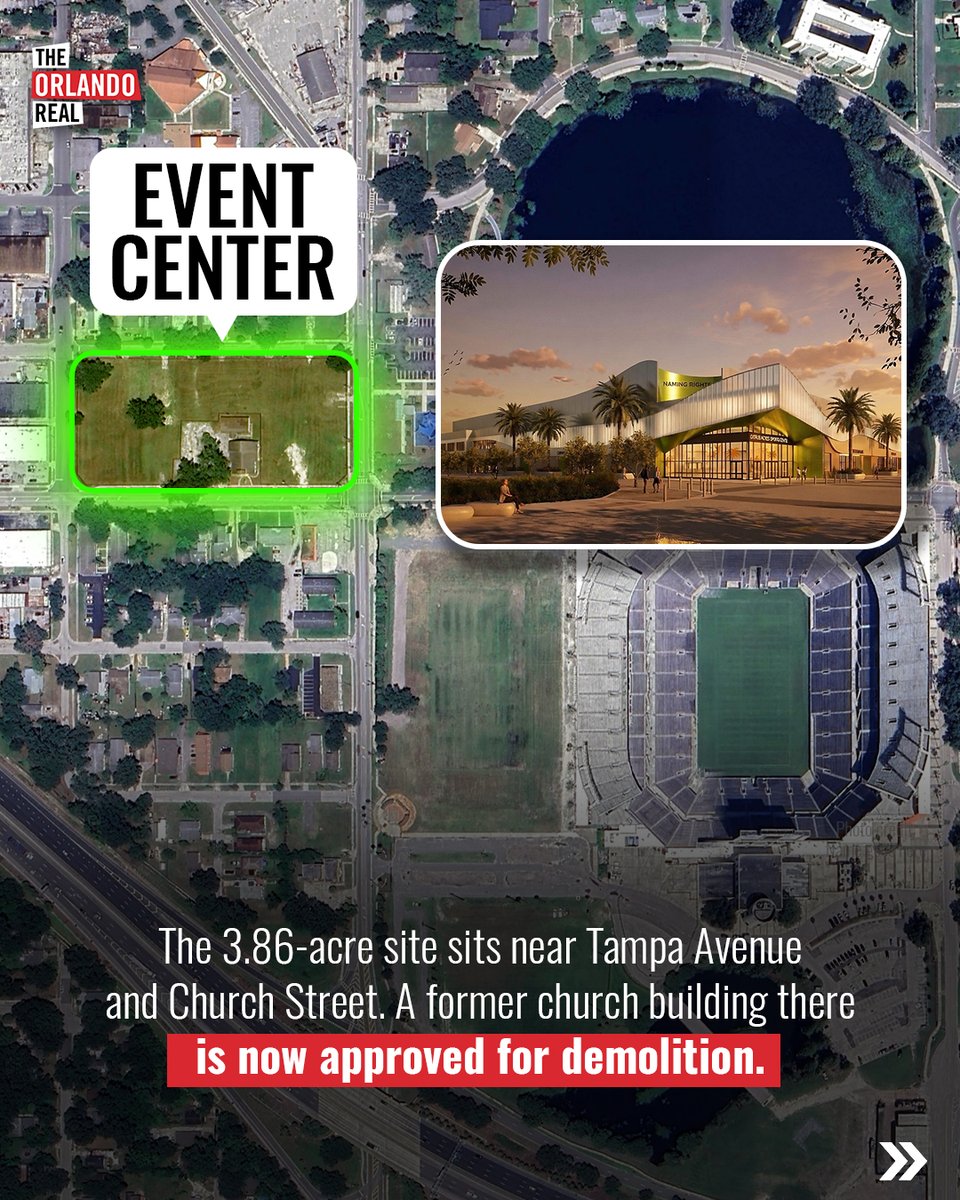 TheOrlandoReal's tweet photo. New renderings of Camping World Stadium's event venue component have been shared as they move into a new phase with approvals from the Municipal Planning Board! Learn more and read the full story linked in the comments below! https://t.co/geI3iJPZ9O