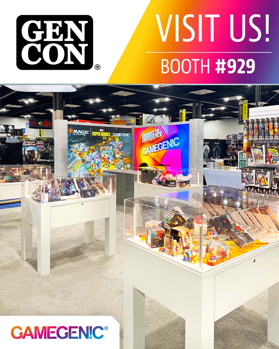 Gamegenic_'s tweet photo. The doors to the Indiana Convention Center are open, which means Gen Con 2026 is go! 🙌

Come on by the Gamegenic booth and check out our ingenious accessories for your favourite TCGs and board games!

📍Booth # 929 
📅 July 30 - Aug 2

#GenCon26 https://t.co/HYuJFQHkYd