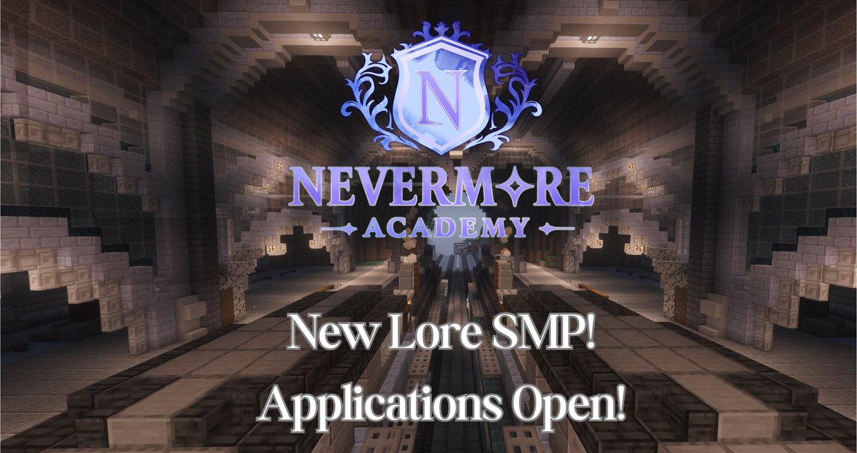 NevermoreSMP's tweet photo. NEVEMORE SMP APPLICATIONS OPEN! 🌙
❄️
Nevermore SMP is a fantasy Lore and RP minecraft server with a focus on horror and psychological thriller! Our server also has a large modpack so there are many ways to have fun!

Interested in joining?
Apply now!
https://t.co/qNIKgMzqAW https://t.co/379ys8uuIY