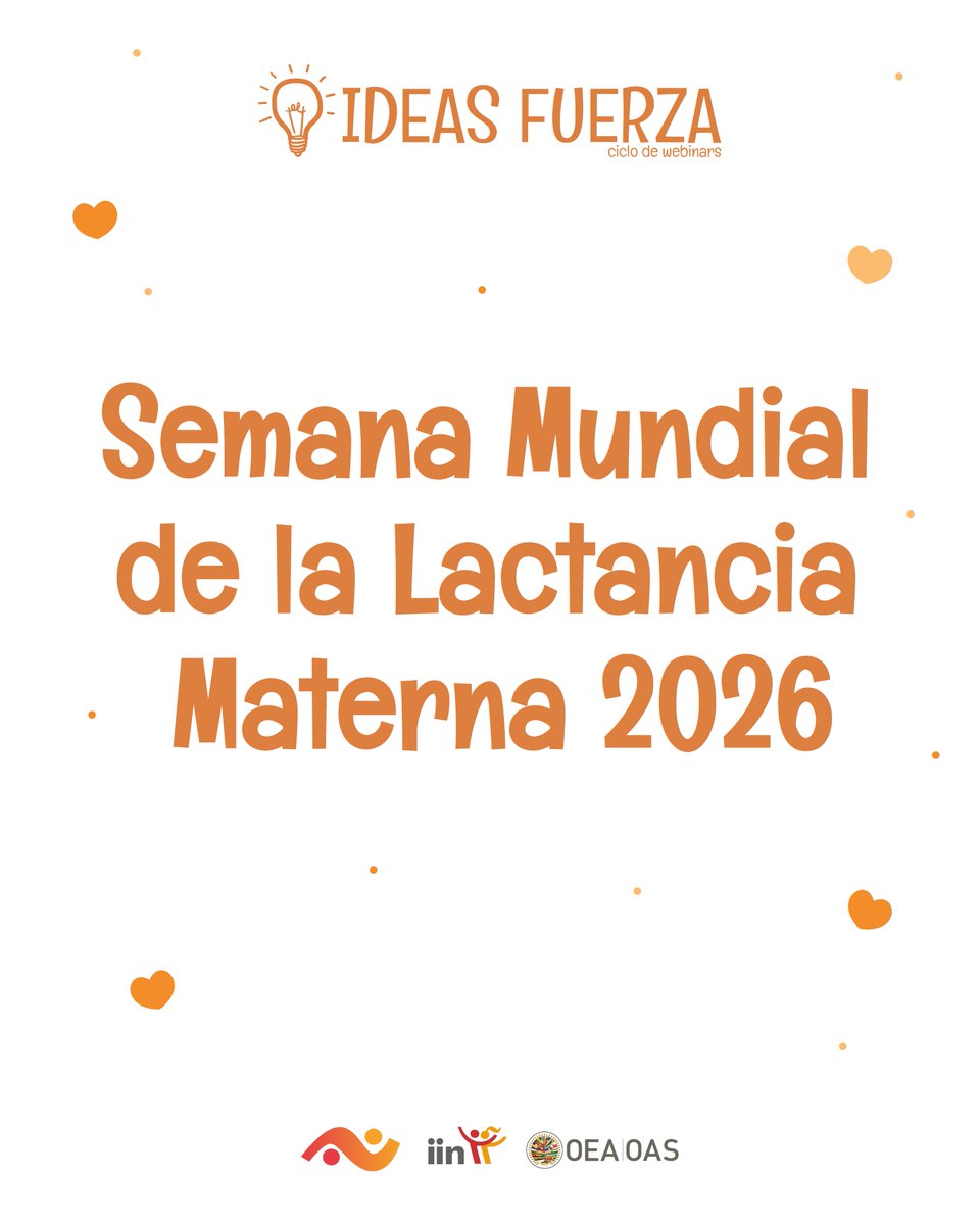 IINOEA's tweet photo. En el marco de la Semana Mundial de la Lactancia Materna, te invitamos a un nuevo ciclo de conversatorios "Ideas Fuerza":💡 "Cuidar, nutrir, crecer: claves para el desarrollo. 

🗓️ 4 de agosto
⏰ Hora: 11 h (Uy)
👉 https://t.co/Rh5yc33dHC https://t.co/PM0qIDUAAD