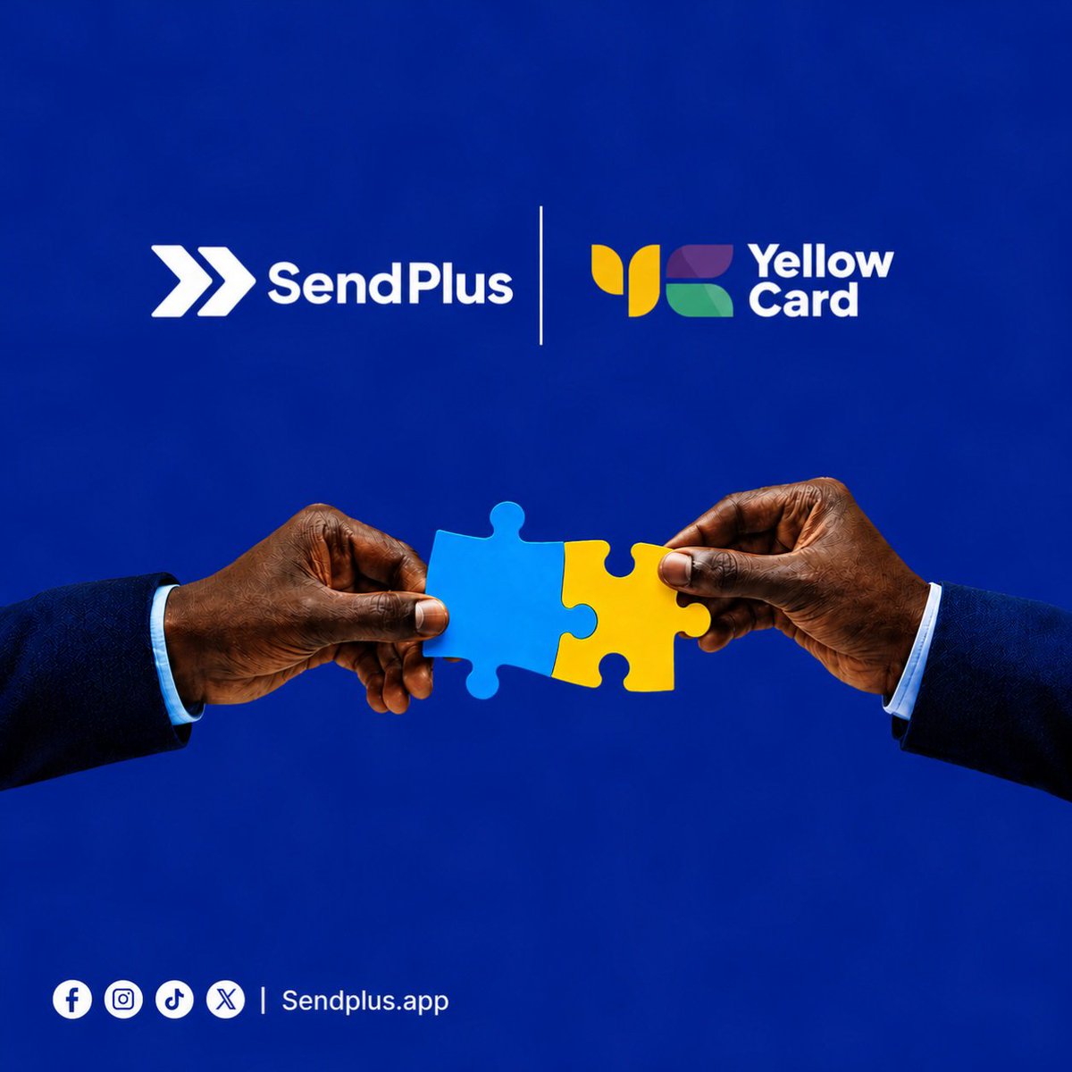 getsendplus's tweet photo. We're thrilled to collaborate with Yellow Card to make it even easier for local payouts and collection across Africa market.
Together, we're removing barriers and creating a smoother payment experience for freelancers, remote workers, businesses, and anyone receiving payments! https://t.co/UDUx4E4Ngi