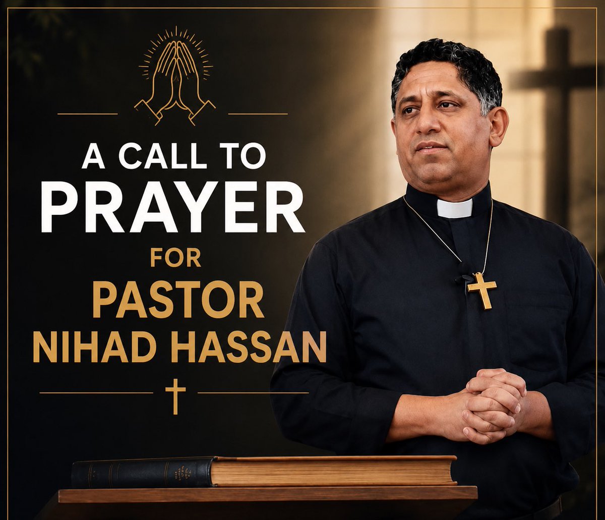 HananyaNaftali's tweet photo. Please pray for Pastor Nuhad Hassan. 

He is a courageous Christian leader who converted from Islam and led a church in Lebanon. He was just arrested by Islamist forces while visiting his home village in Syria. 

This is the brutal reality for Christians living under Islamist rule in the Middle East. Let's raise our voices for his safe release. 🙏

h/t @DanBurmawy