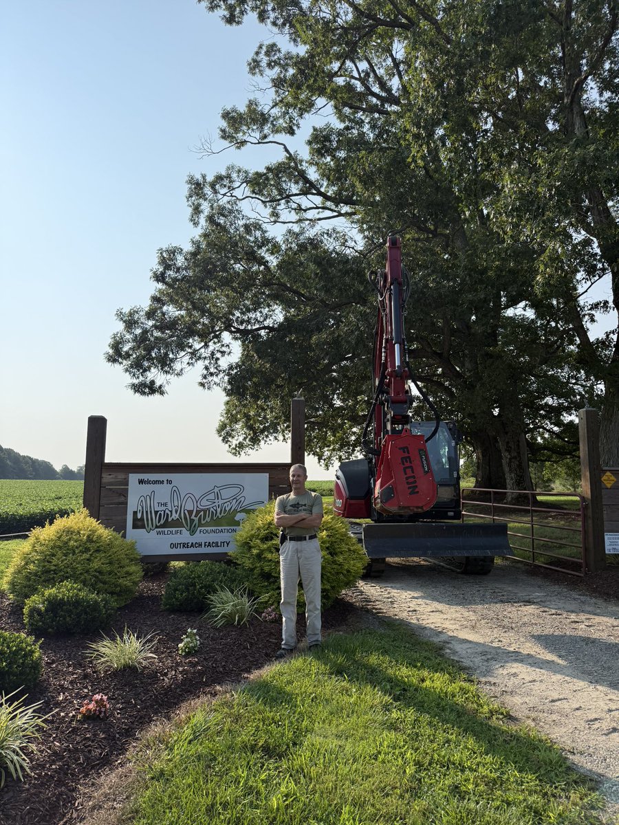 WardBurtonWBWF's tweet photo. The @fecon  team has donated use of more equipment to help me manage our The Ward Burton Wildlife Foundation properties. I'm showing their team a couple of the projects I have on my list today. They are going to get completed faster and safer because of this equipment. https://t.co/CeTdzLmxB4