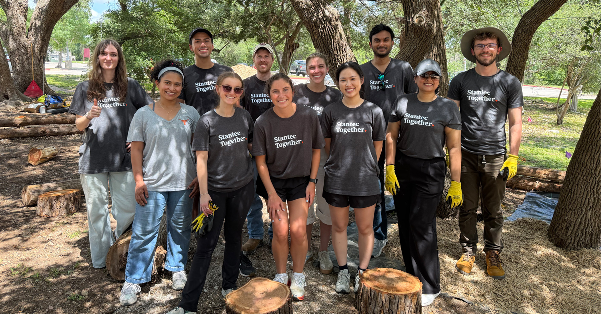 Stantec's tweet photo. Impactful. Collaborative. Inspiring. That’s how our interns are describing their experience this summer. Our interns gain hands-on experience, build connections, and contribute to meaningful projects. Learn more about interning with us. https://t.co/0J5FQpgTkH #NationalInternDay https://t.co/WwvDd8gTEA