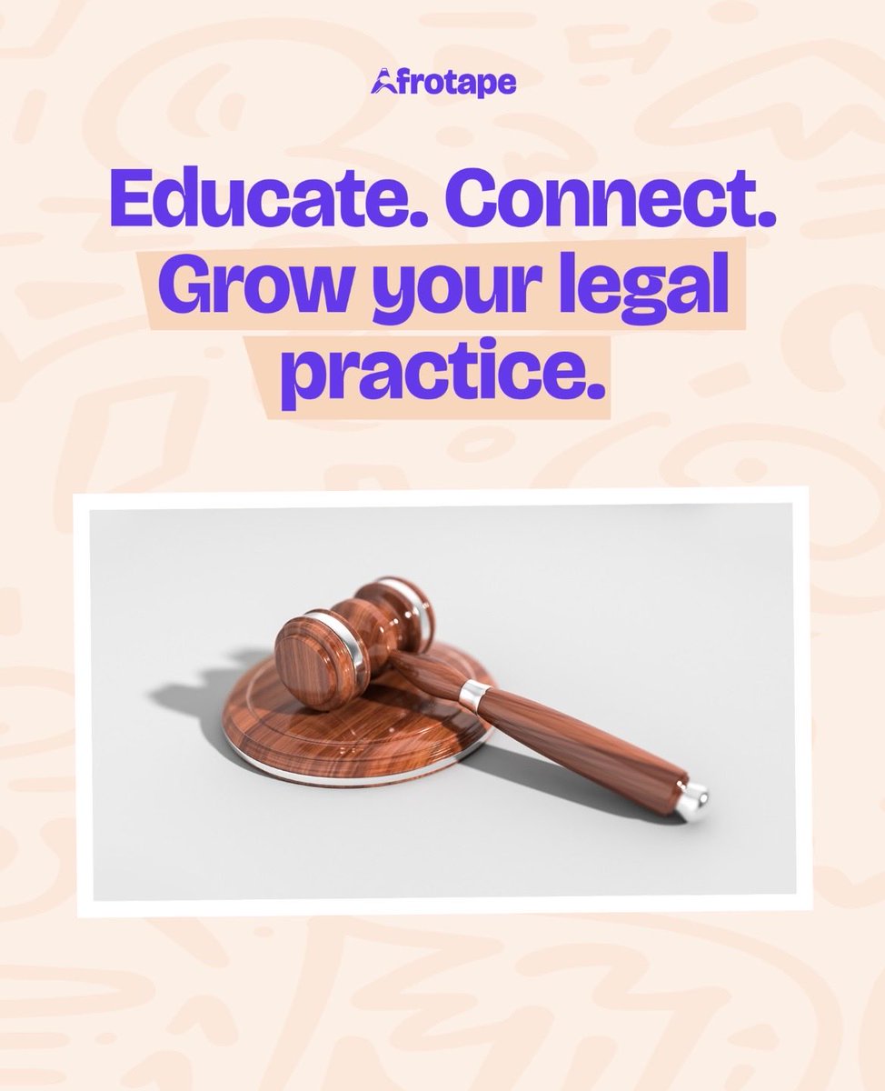 afrotape_app's tweet photo. Entertainment law is not just about disputes, it’s about prevention.

Share your expertise, educate creators, and connect with the community on AFROTAPE.

📲 Download AFROTAPE on App Store and Google Play. https://t.co/vNC4aoXWwr