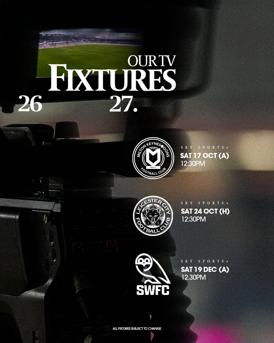 LutonTown's tweet photo. 📺 Three more Hatters fixtures selected for live TV this season.