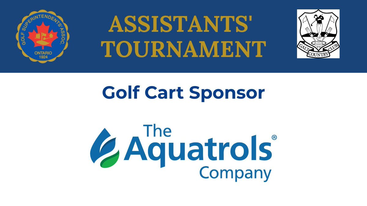 OntarioGSA's tweet photo. Hop in and enjoy the ride! 🚙 Thanks to @Aquatrols for sponsoring the 2026 Assistants' Tournament golf carts and helping our assistants navigate the course while building connections with peers from across the industry. https://t.co/sIKuxxuxyy