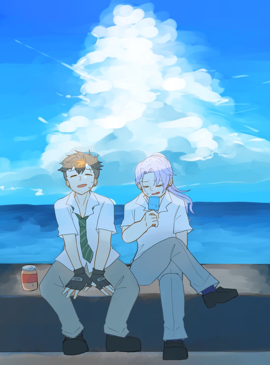 krkrm0203's tweet photo. 「「あ゛っぢ〜〜〜〜〜〜………」」 https://t.co/7BoAiKCGO5