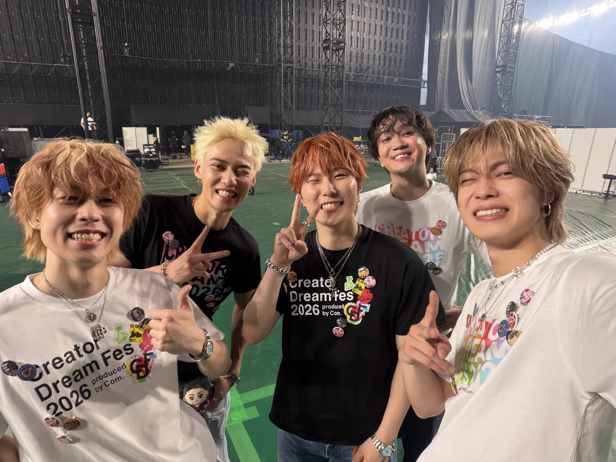 コムドット Creator Dream Fes 2026 CDF Tシャツ 東京 コムドットプロデュース「Creator Dream Fes 2026」東京ドームで大成功