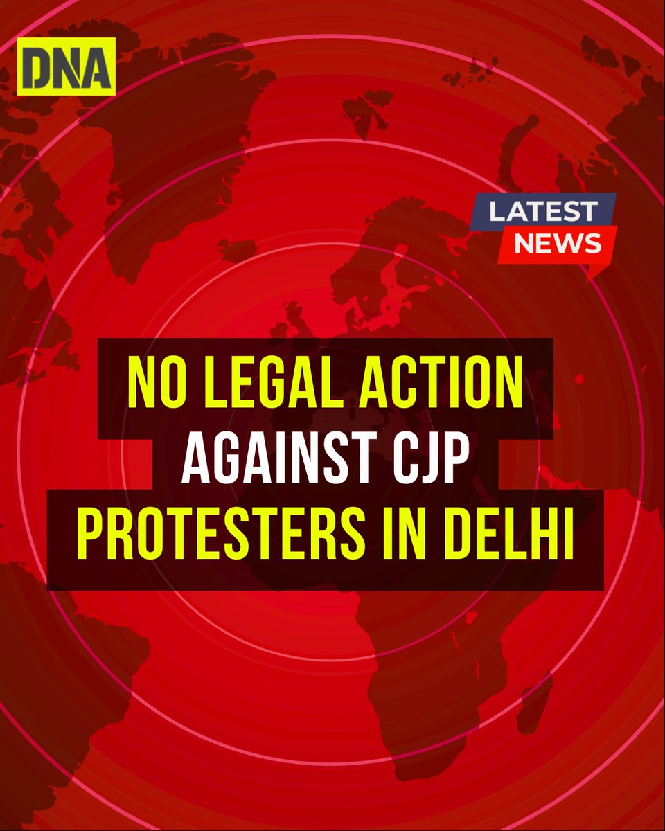 dna's tweet photo. The Delhi government announced that no adverse legal action will be taken against individuals booked for protesting alleged NEET-UG irregularities.
#CJPProtesters #Delhi #DNAUpdates https://t.co/QINpRgt5CZ