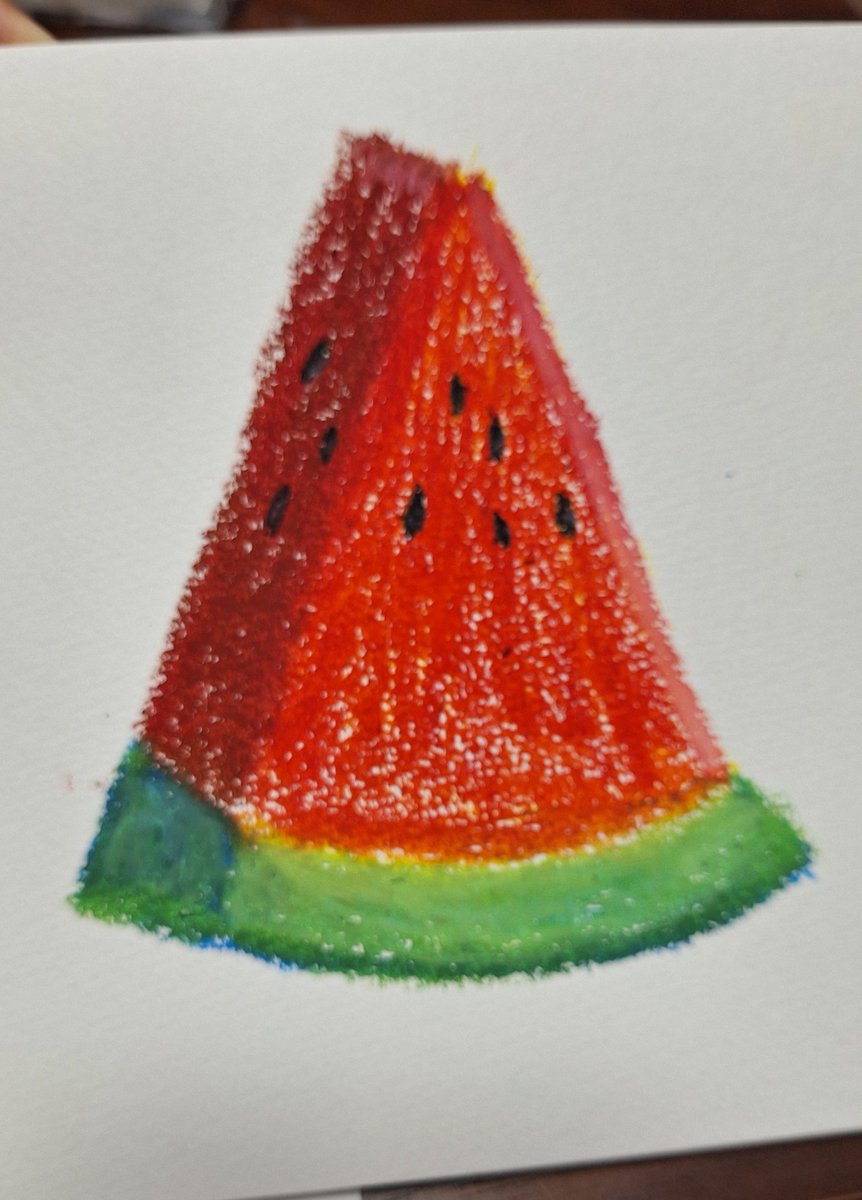 _morimiya's tweet photo. クレパスお絵かきが楽しい☺！
本がわかりやすい…いつかお手本見ずに描けたら楽しいだろうなあ… https://t.co/kebm7j0uSC