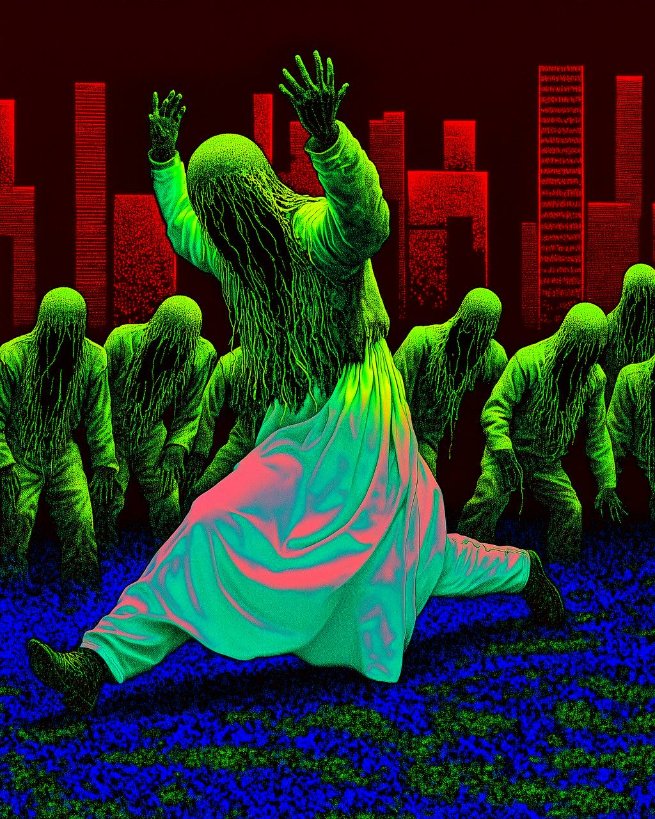 FroITIA's tweet photo. This one is my favorite ♥️

Rising above all. It reminds me: sometimes the only way to break free is to raise your arms in the middle of the crowd not to fight them, but to show that one soul can still burn brighter than the rest

Art by @IThinkItsArt https://t.co/RUlJg23A5l