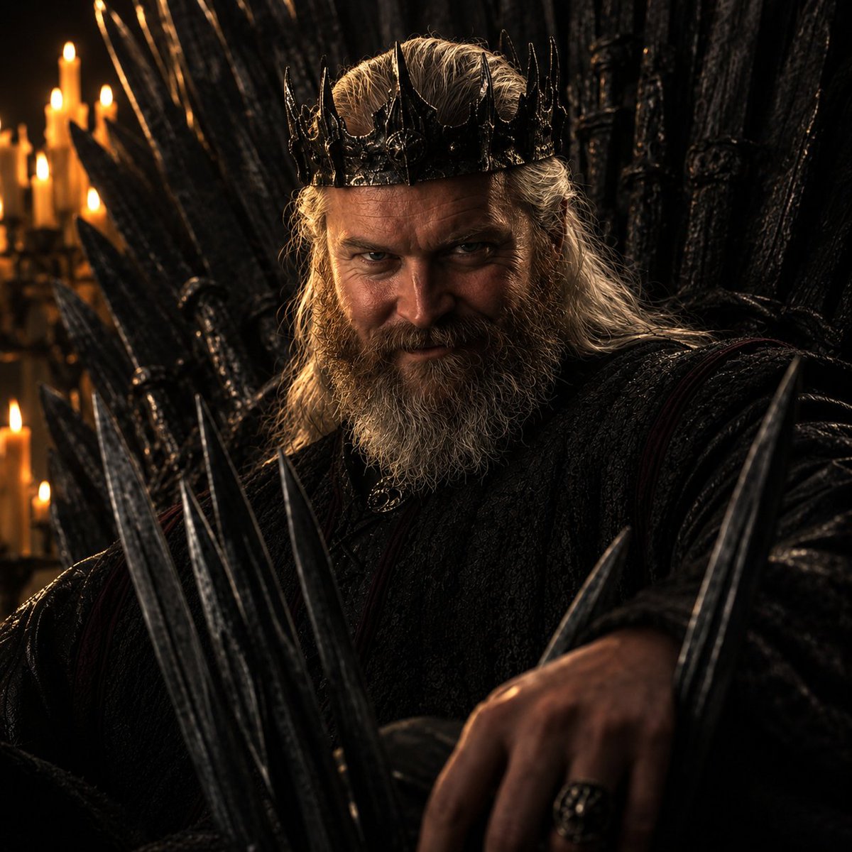 Samthrilzz's tweet photo. Did you know that Hugh Hammer's book arc is far more terrifying than the show. After claiming Vermithor, Hugh’s ego went nuclear. Obsessed with a prophecy of a new king, he forged an iron crown and openly plotted to take the Iron Throne himself.

HOTD definitely missed out by softening Hugh Hammer, because book Hugh in Fire & Blood is a completely different beast. While House of the Dragon frames him as a tragic, relatable family man just trying to survive, George R.R. Martin’s original lore presents one of the most dangerous, arrogant, and chaotic characters in the entire Dance of the Dragons.

Along with Ulf the White, Hugh became famous as one of The Two Betrayers. During the First Battle of Tumbleton, they abruptly turned their dragons around and roasted Rhaenyra Targaryen’s own army, switching to Team Green and utterly shattering the Blacks' hold on Westeros.

Westeros nobility hated bastards and dragonseeds. Seeing a former blacksmith's bastard ride the second-largest dragon alive, slap lords around, and threaten the highborn order terrified both Team Black and Team Green equally.

The show version of Hugh is sympathetic, but book Hugh is a chilling look at what happens when a lowborn man gains the power of a medieval nuke and lets it turn him into a tyrant.
