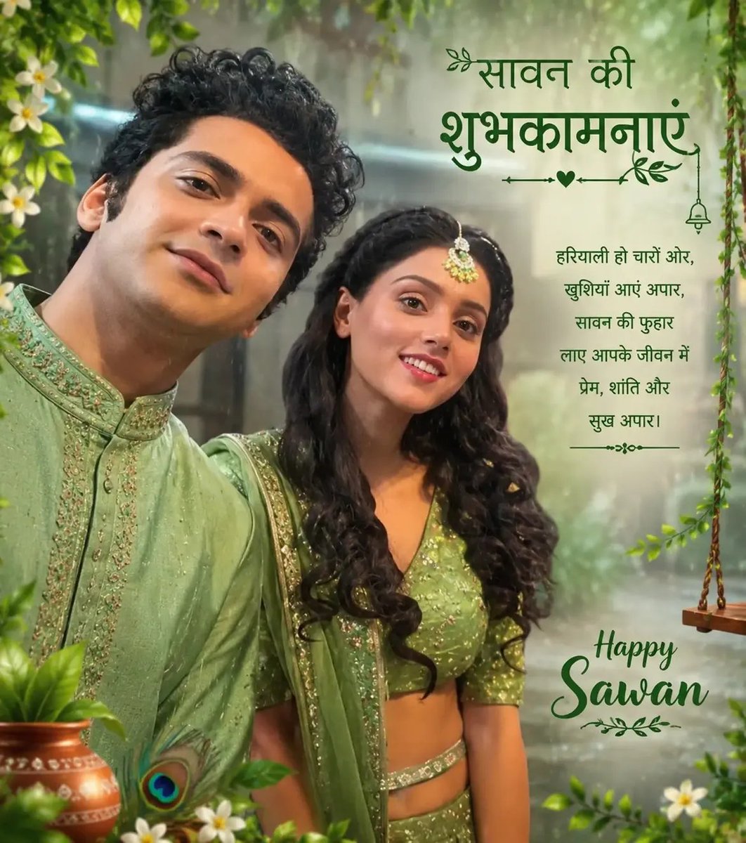 SMylife962's tweet photo. Savan ki hardik shubhkamnaye 🦚💚🌿 Har Har Mahadev 🌿📿🔱🕉️🍃
@Beatking_Sumedh https://t.co/6WtOzpB3M6