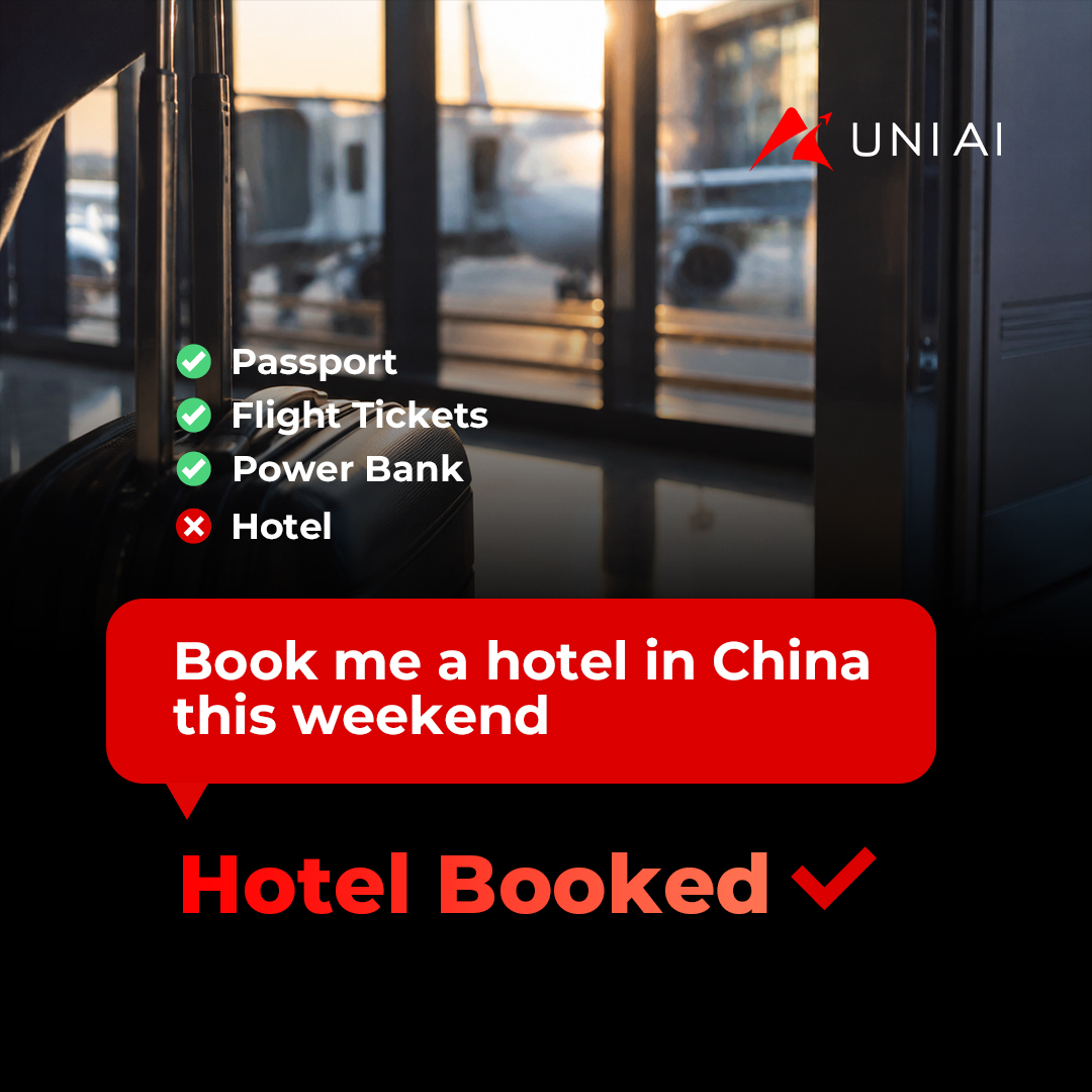 uniai_labs's tweet photo. POV: Your flight is booked.
Your suitcase is packed.
Then you realize...
You forgot the hotel. 🤯
Good thing UNI AI can handle it 👉 https://t.co/nSqdgptiYb
#UNIAI https://t.co/TwL0qpo2LY